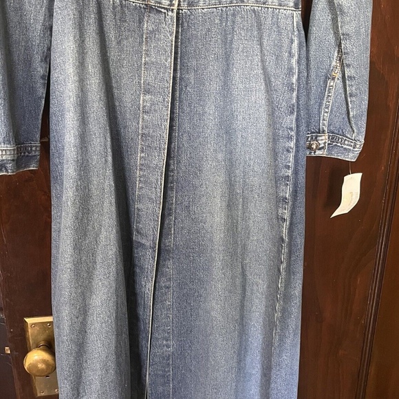 Vintage Late 90’s NWT Fragile Jeans Denim Long Duster Overcoat - Picture 11 of 13